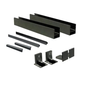 Francuskie okno Aluminiowa rama bez szkła GS/FRB10-110-BK-N-EB