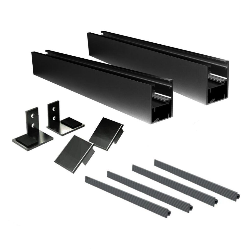 Francuskie okno Aluminiowa rama bez szkła GS/FRB10-110-ZK-N-EB