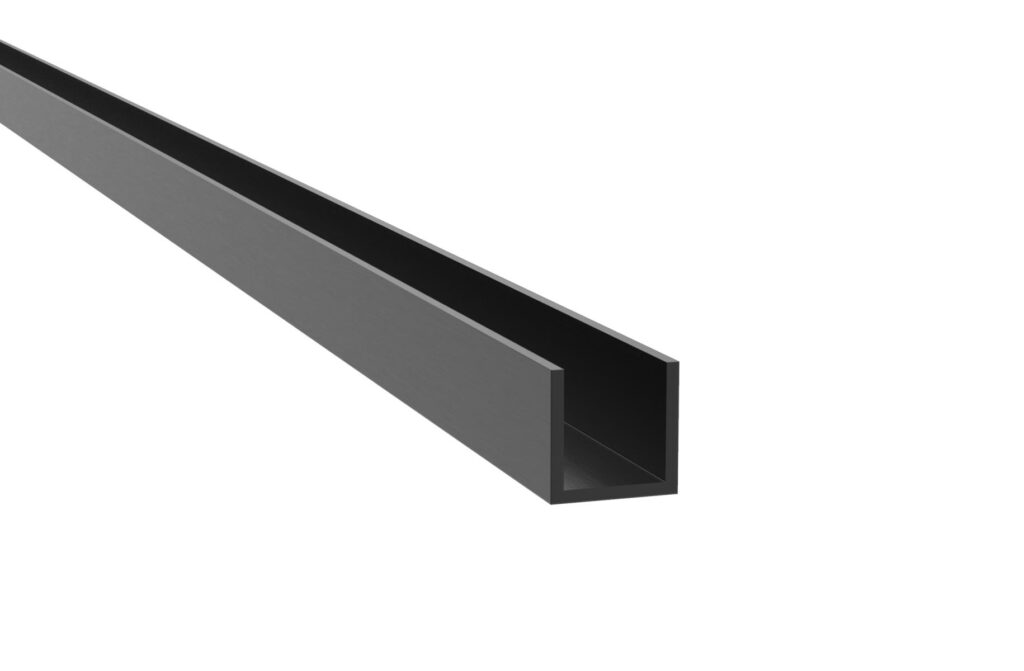 Profil aluminiowy U AL 20x14x2mm BLACK GS-BLACK/ZP-2014/S