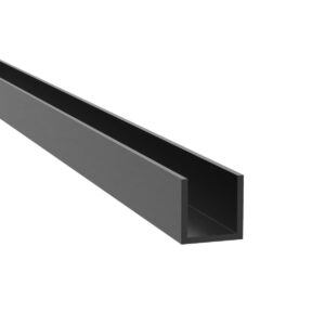 Profil aluminiowy U AL 20x14x2mm BLACK GS-BLACK/ZP-2014/S