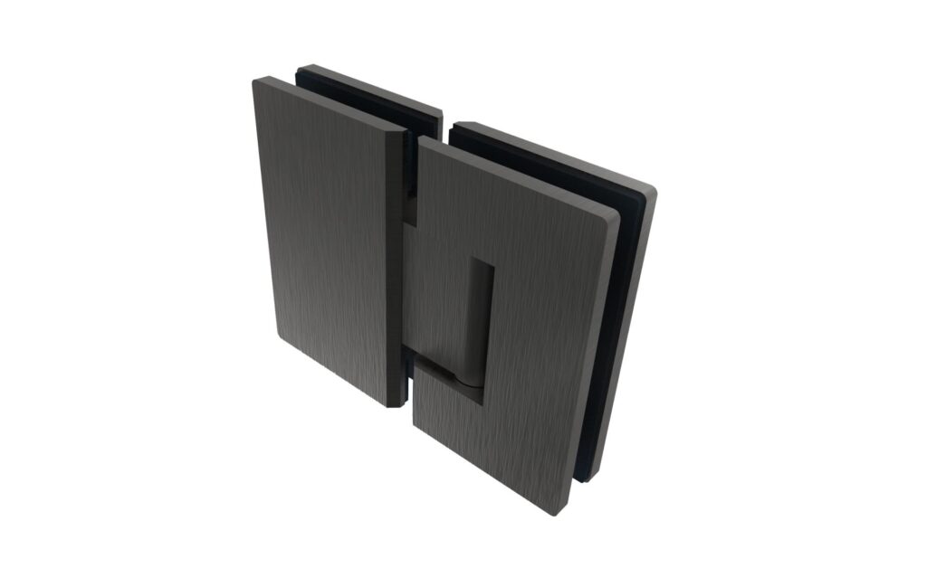 Zawias do drzwi szklanych +/- 90 stopni BLACK GS-BLACK/D-B-990-2/S-B