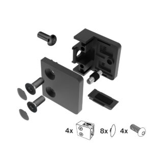 Uchwyt szkła A-PVD/230P-000-set4