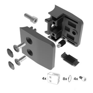 Zacisk szkła A-BL/2600-042-set4