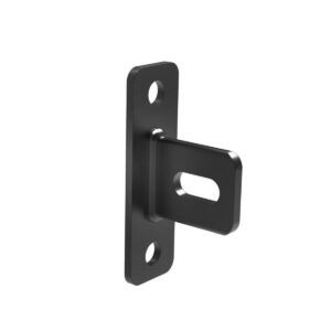 Zakotwienie ogrodzenia do przykręcenia, czarna B2/01-80×25-R9005