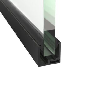Listwa montazowa do zabudowy szklannej 35×35 GS-BLACK/ZP-3535/N/B-U