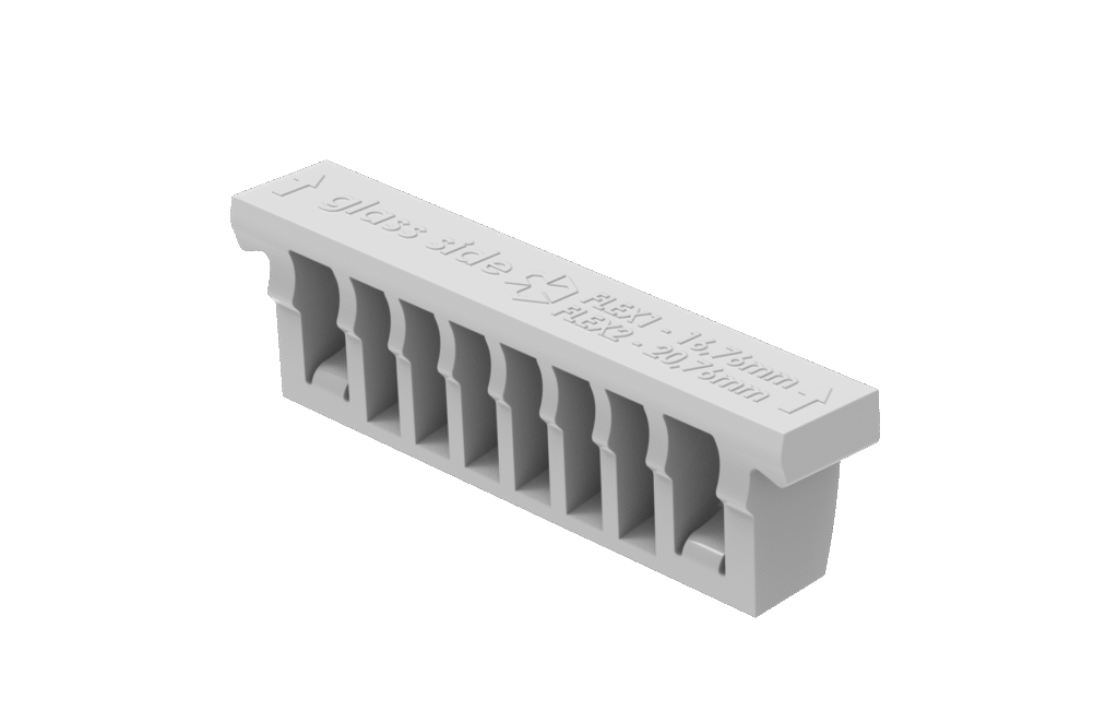 Zestaw do regulowanego mocowania szkła - excenter A19/FLEX1-017-P4-V1