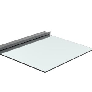 Aluminiowa daszka szklana profil AL/PR7-1500-R7016-SET3