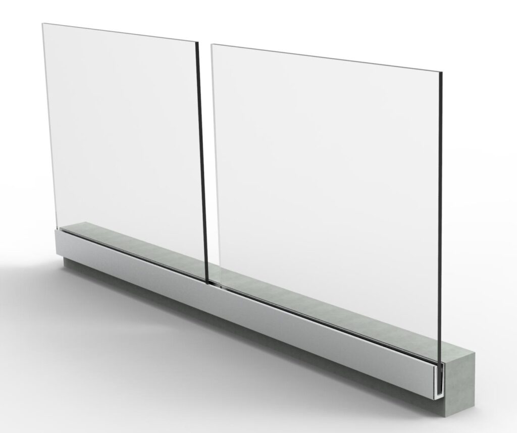 Balustrada całoszkalna 2500x1000mm AL/ZBR100-2500-005-UNO