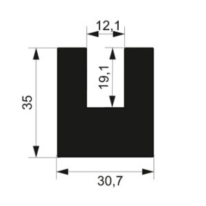 Zaslepka 30×39 GS-AL/C-3039/B
