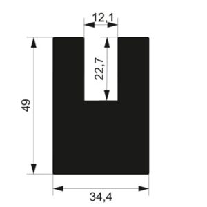 Zaslepka 30×50 GS-AL/C-3050/B