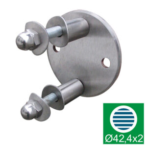 Mocowanie boczne śrubowe AISI304, D100/d42,4×2/s51 A6/48