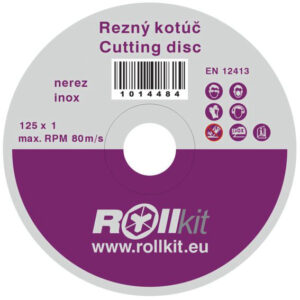 Tarcza tnąca do stali nierdzewnej, D125, d22,2 , t1mm Q1/RN01-125×1